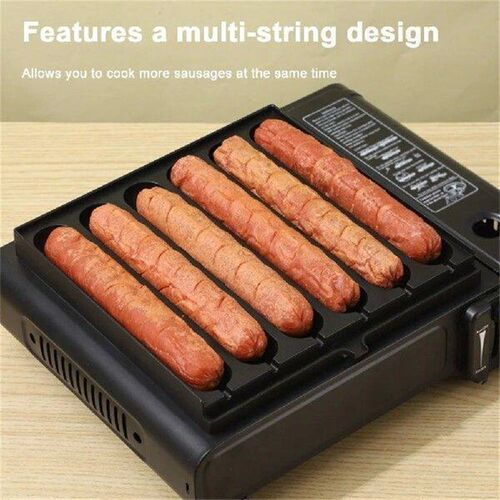 6 Grids Sausage Cooking Tool DIY Corn Dog Maker Square