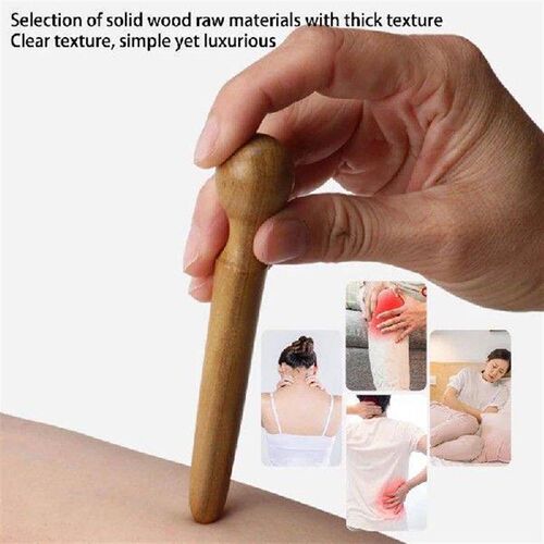 1Pcs Sandalwood Acupoint Stick Dial Stick Massage Stick