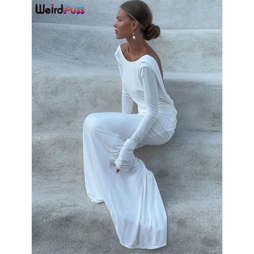 Weird Puss Casual Elegant Dress Women Autumn Vacation