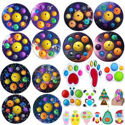 Eight Planets Simple Dimple Popset Fidget Sensory Toy keycha