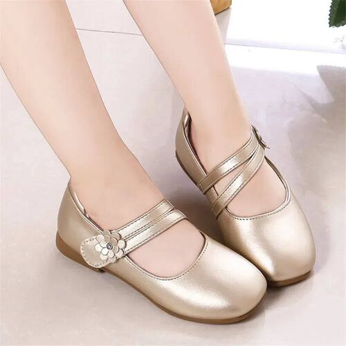 Princess Girls Shoes Kids Leather Shoes For Medium Big Girl