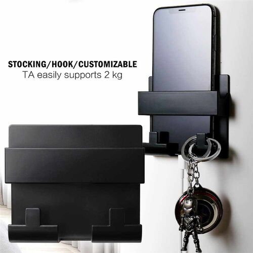 1PC Wall Mounted Organizer Storage Box Remote Control Mounte