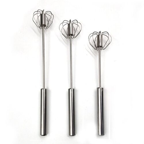 Stainless Steel Semi-automatic Egg Whisk Home Manual Push-ty