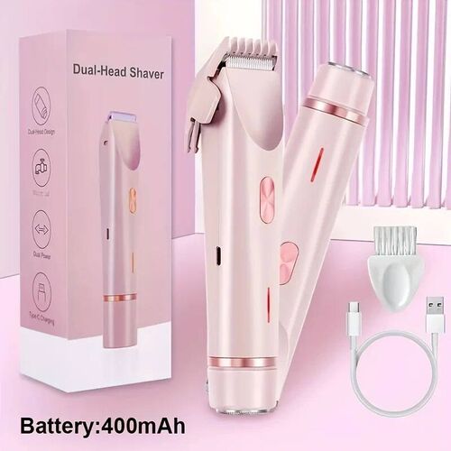 Hair Remover Womens Double Head Shaver Private Hair Trimmer