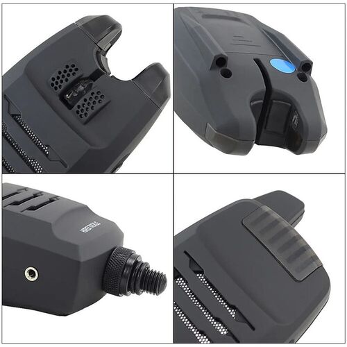 Hirisi 1+4 Carp Fishing Alarm Set Sounds and LED Alarming