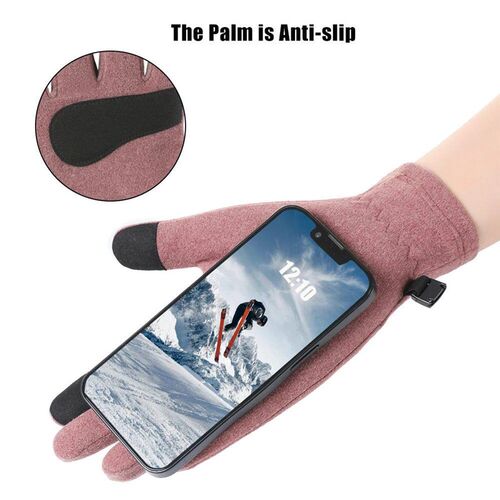 Autumn Winter Mens Womens Thin Soft Warm Gloves Full Finge