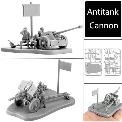 4D 1:72 Scenario PAK40 M30 M1938 Assembly Model Antitank Can
