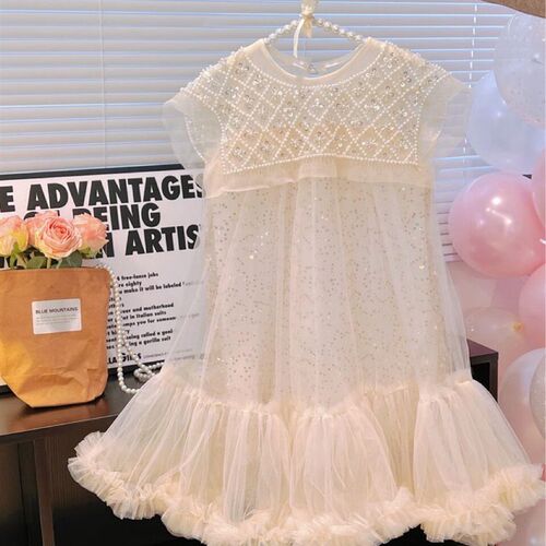 New 2023 Girls Prin cess Dress Casual Spring Summer Children