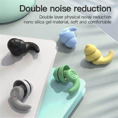 2pcs Swimming Ear Plugs Waterproof Seaside Pool Silicone