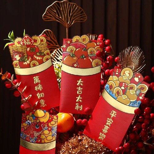 1~5BAGS Cute Red Envelope Li Shi Feng Three-dimensional
