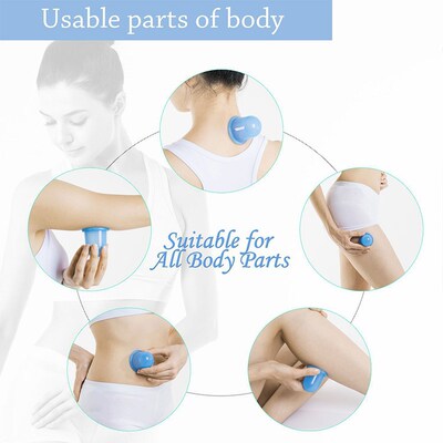 2 4 7Pcs/Set Silicone Anti Cellulite Cup Vacuum Massage suct