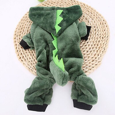 Funny Dinosaur Pet Cat Costume Halloween Cat Clothes for Sma
