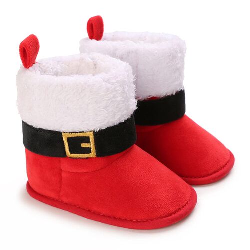 0-1 Year Old Baby Plus Velvet Thickened Warm Snow Boots