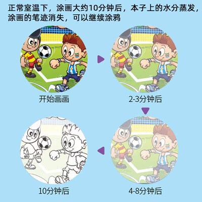 Childrens Magic Water Painting Book Baby Washable Painting
