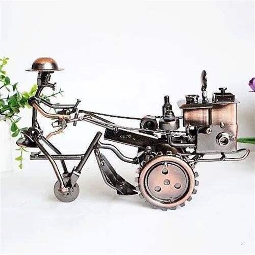 Wrought Iron Vintage Retro Iron Tractor Model metal craft