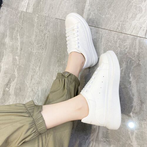 New Man Mens Shoes Thick Sole Increase Small White Shoes Lea