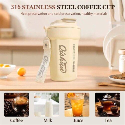 450ml Insulated Water Bottle Stainless Steel Thermal Coffee
