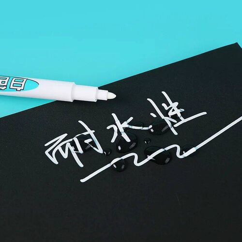 1/4Pcs Oily White Marker Pen Graffiti Pens Waterproof Perman