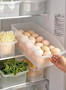 Egg storage basket, pull-out style refrigerator and freezer