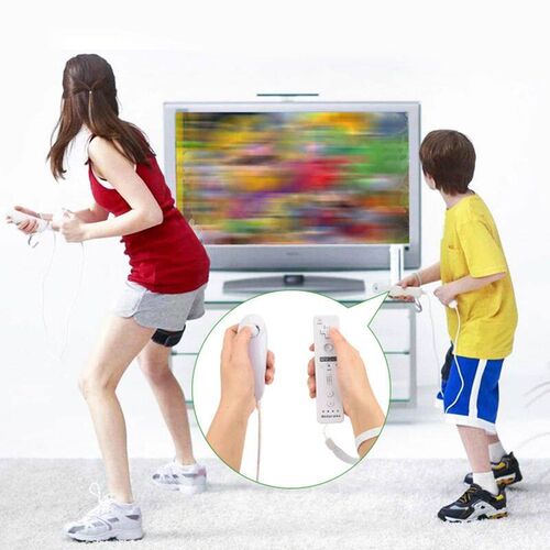 2PCS Remote Controller with Motion Plus For Nintendo Wii Nun