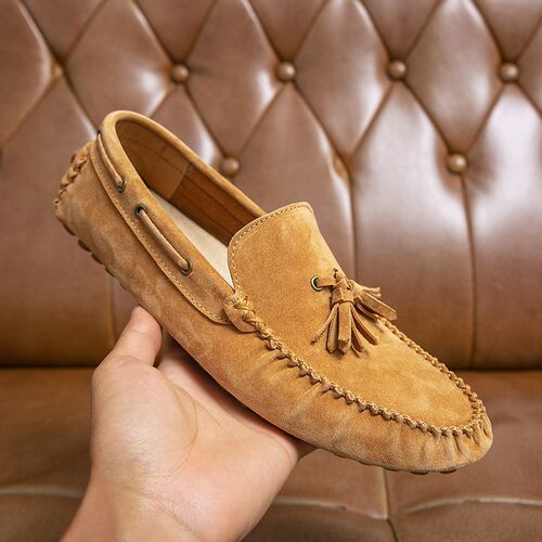 Men Loafers Soft Moccasins High Quality Spring Autumn Genuin