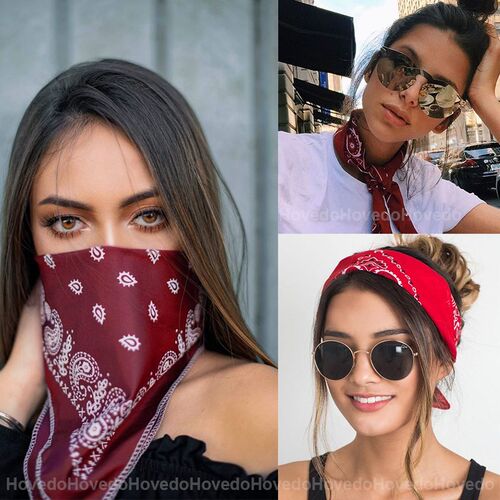 Fashion Bohemian Print Bandana Hair Bands for Women Girls Tu