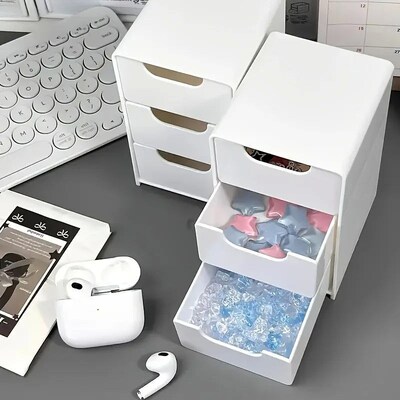 Chic 3-Tier Desk Organizer with Drawers - Ideal for Office S