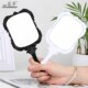 Small Pattern Mirror Portable Handl Plastic Square Butterfly