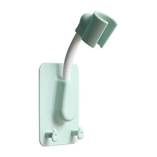 Wall-mounted shower head bracket with no-drill fixing, adjus