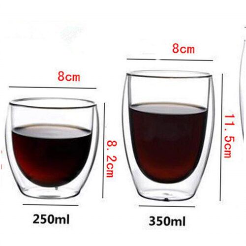 Water glass Bottle Coffee Cup Set Heat-resistant Double new