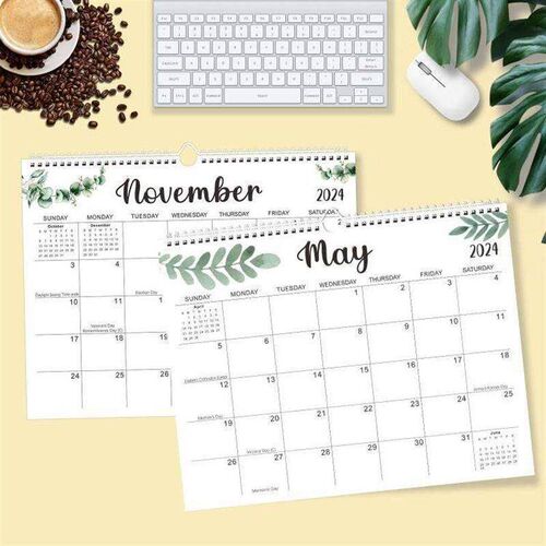January2024 to June 2025 wall calendar monthly week planner