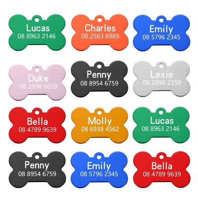 1pcs/lot Free Personalized engraving text dog tag engraved d