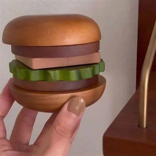 Coasters Set For Table Drink Coaster 6Pieces Wooden Fun Cup