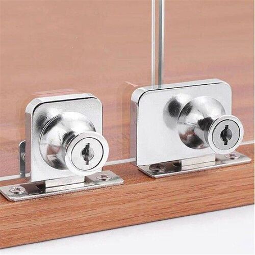 Showcase Lock Glass Display Cabinet Double Door Lock