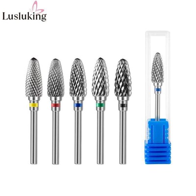 Tungsten Carbid Nail Drill Bits Electric Manicure Drill Acce