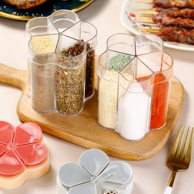 Five-in-one Kitchen Household Seasoning Bottle Salt Pot Msg