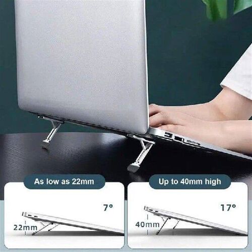 2PCS Riser Feet Nonslip Zinc Alloy Laptop Holder For