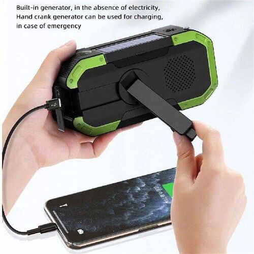 Hand Crank Solar Radio AM/FM Outdoor Emergency Radio LED