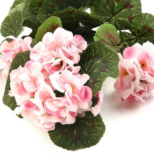 36cm Artificial Geranium Red Pink Flowers Plant Artificial P