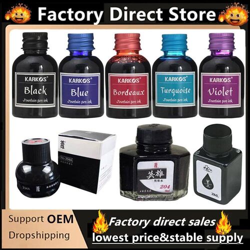 Pure Black Colorful Fountain Pen Ink Universal Refill Ink St