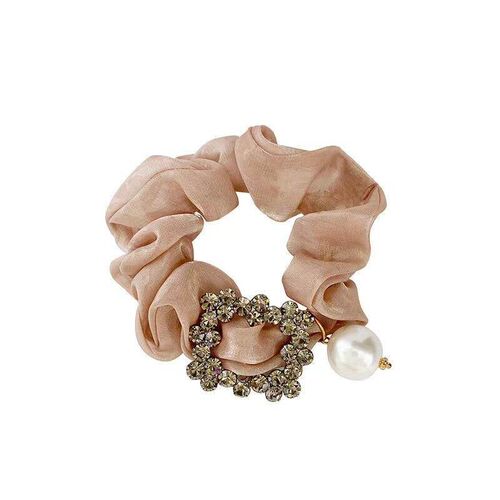 Elegant Organza Large Intestine Hair Ties Elastic Glitter Rh