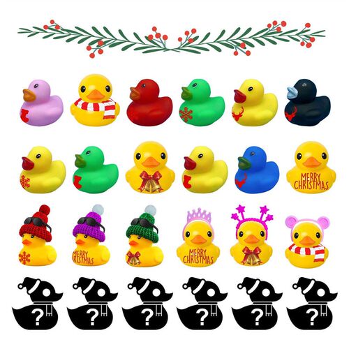 Dowmoo Christmas Rubber Duck Advent Calendar, 24 Creative To