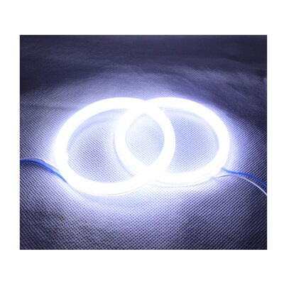 Double Color Angel Eyes COB DRL Light  Led Ring For Car Head