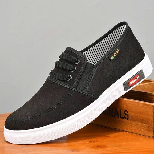 Men Shoes Breathable Canvas Shoes for Youth Student Slip on