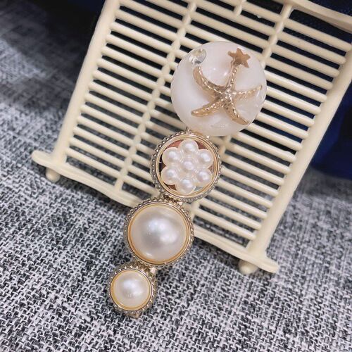 Hairpin Fashion Macaron Side Clip Pearl HairpinIns Hairpin F