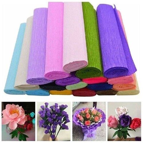 250*50cm/Roll DIY Flower Wrapping Packing Crepe Papers
