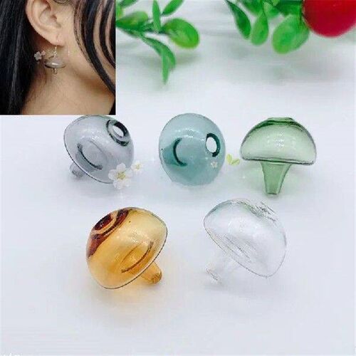 30/50/100X Colorful Mushroom Glass Globe Bubble Mini Vials