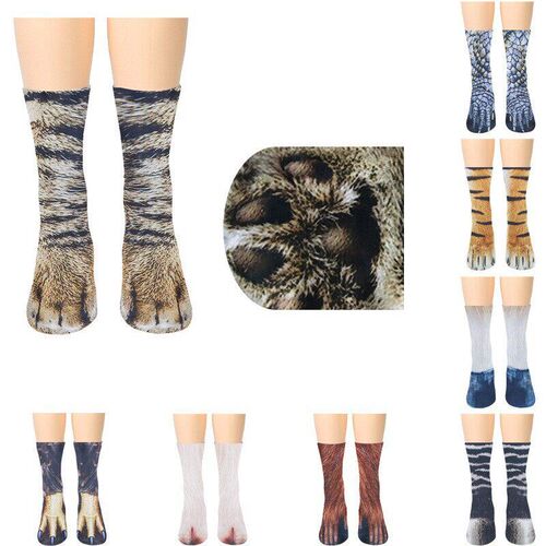 Temu Animal Socks Digital Printing Simulation Socks Cat And