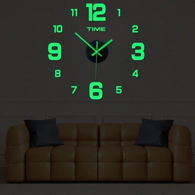 2024Modern Design Large Wall Clock 3D DIY Quartz Clocks Fash