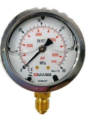 DMSS德玛仕EN837-1德国压力表MBB0B-00-1 3表面径向0MP